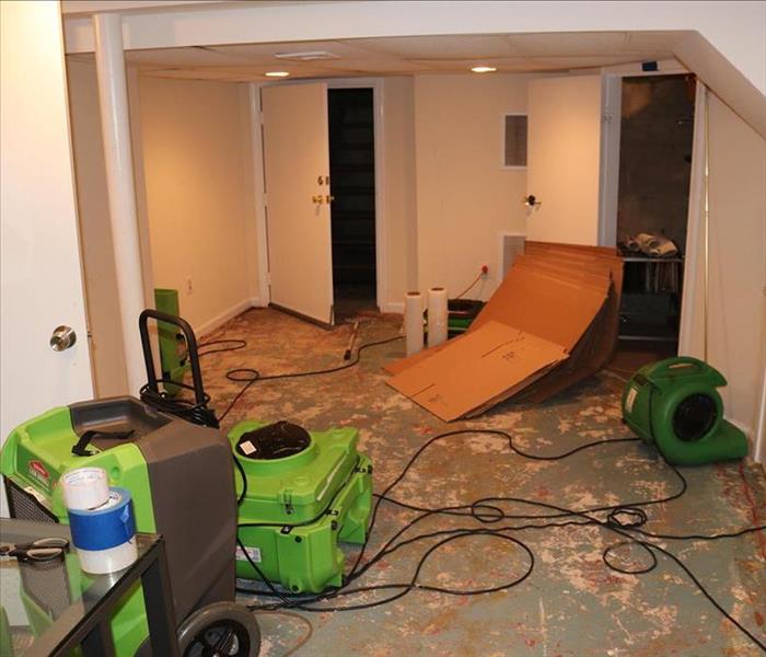 Water Damage Clean Up in East Granby, CT Basement Playroom