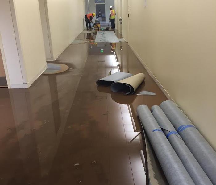 flooded tile floors